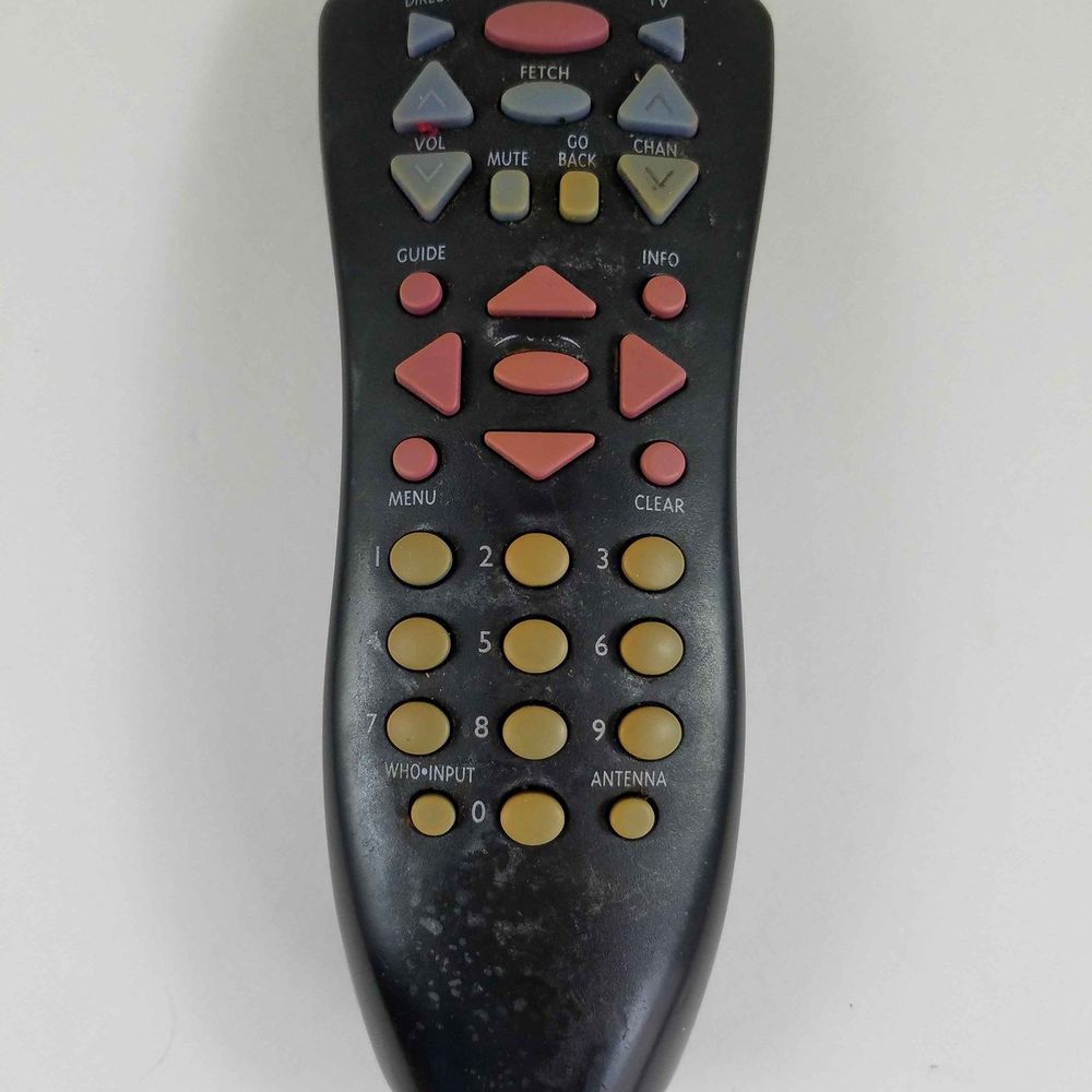 RCA TV DirecTV Remote Control XX15300-710 RXE-240983 Black Working Antenna